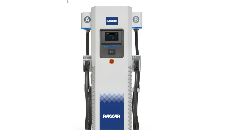 Paccar Parts Eaton DC fast truck charger.