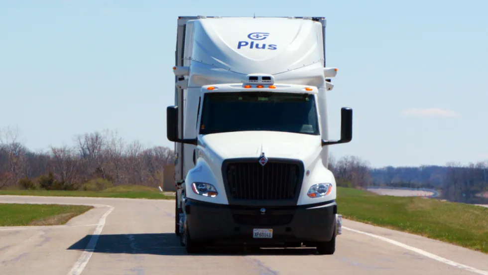 PlusAI truck.