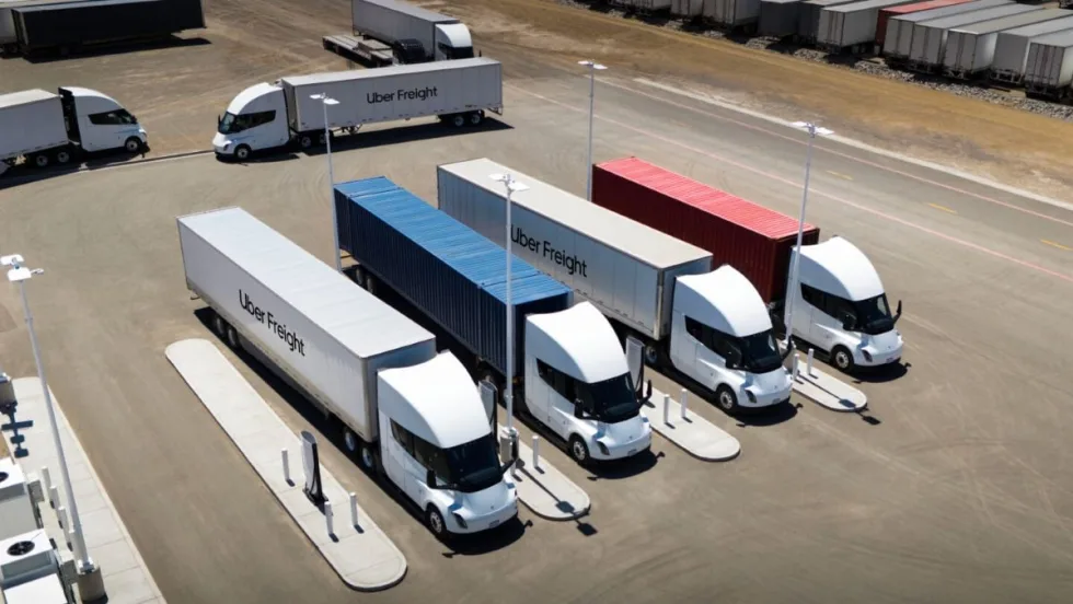 Tesla Semi trucks.
