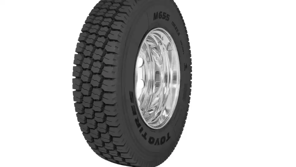 Toyo Tire M655 all-weather truck tire.