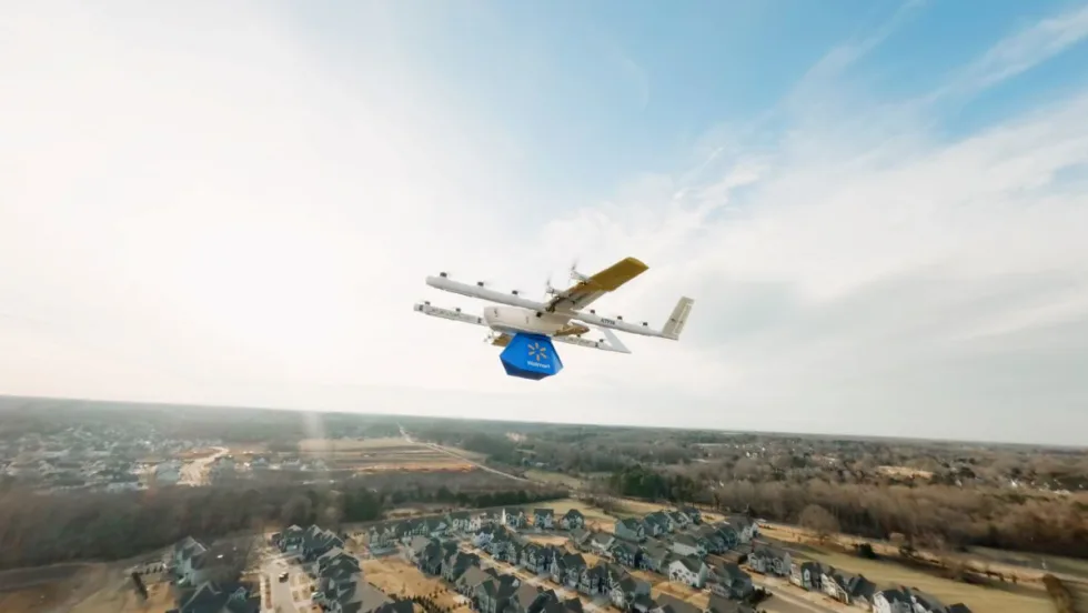Walmart delivery drones.