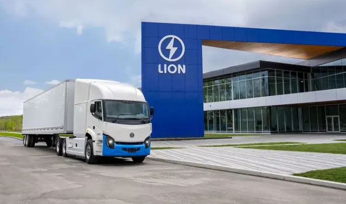 Lion Electric Class 8 tractor. 