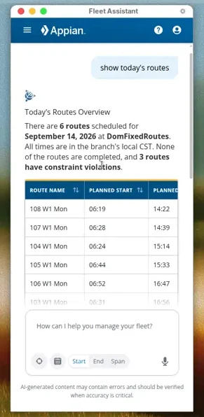 Smartphone screen with Trimble Appian app