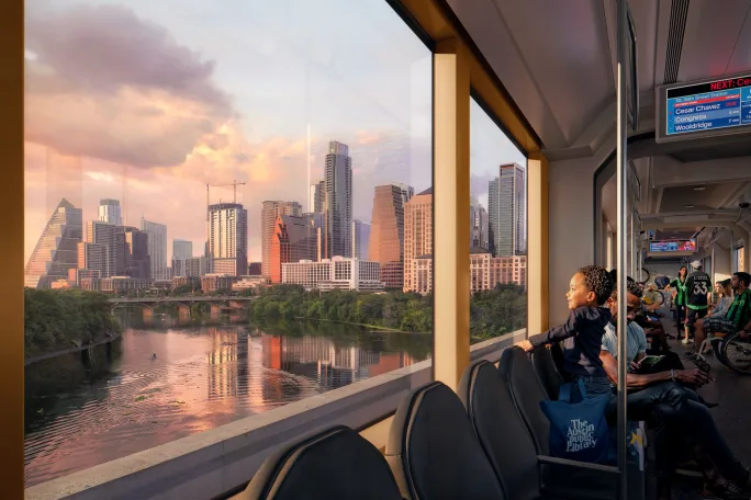 Artist conceptual visualization, Austin Transit Partnership