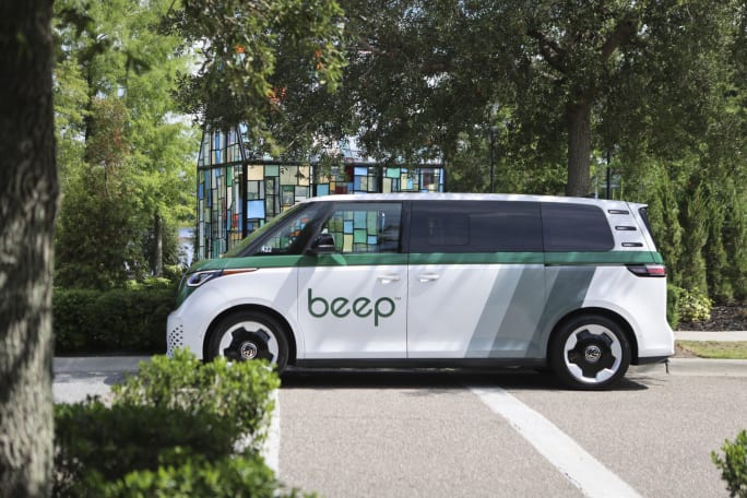 A Beep VW vehicle.