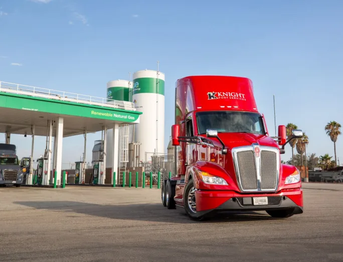 Clean Energy natural gas fueling station.