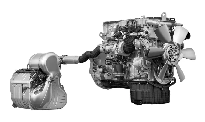 Detroit Gen 6 engine and aftertreatment system