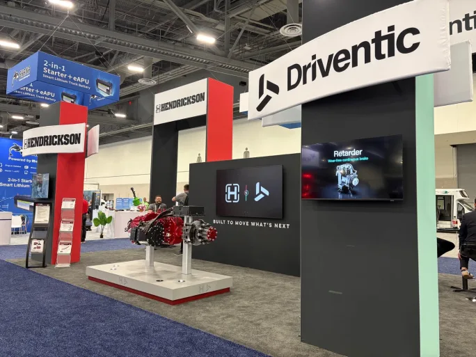 Driventic-Hendrickson booth at ACT Expo 2026