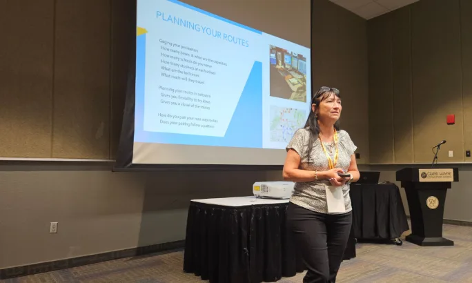 Teena Mitchell presenting at the 2025 STAI conference.