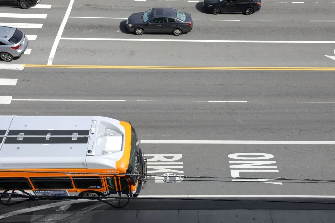 Top of LA Metro bus