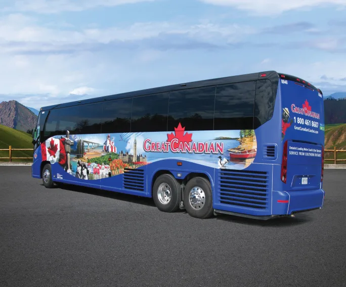 A Great Canadian Holidays and Coaches MCI J4500