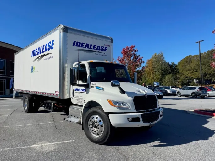 International Motors electric box truck.