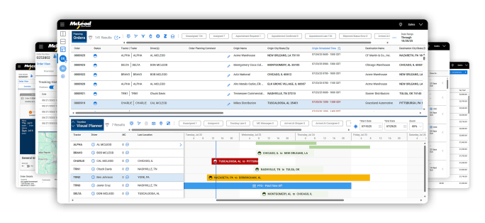 Screen shot from latest McLeod software