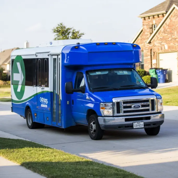 A TAPS Transdev vehicle