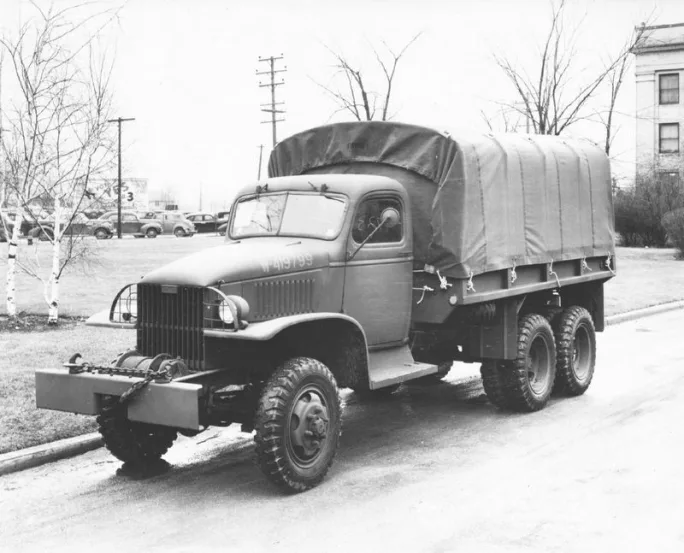 GMC CCKW U.S. Army cargo truck.