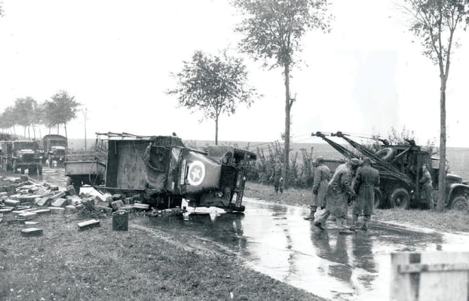 GMC CCKW U.S. Army cargo truck.