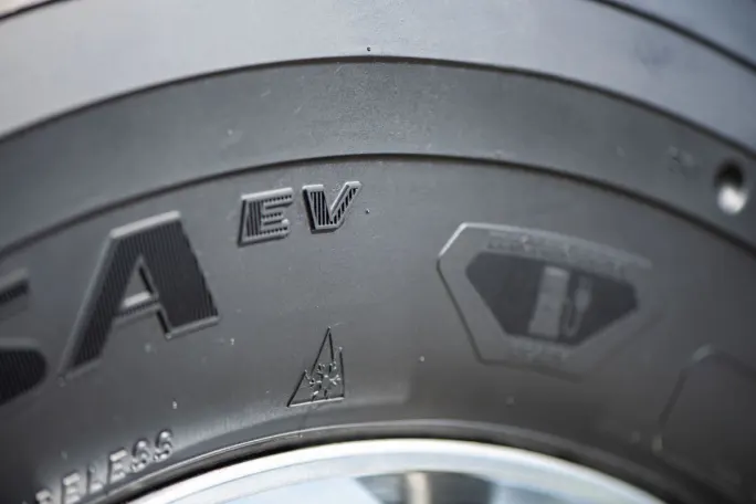 Goodyear EV truck tire.