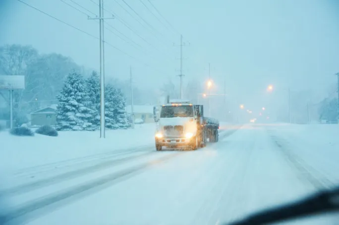 Winter driving.