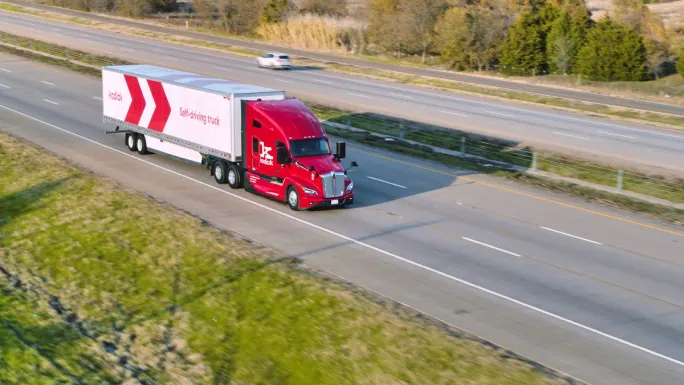 Kodiak autonomous truck. 