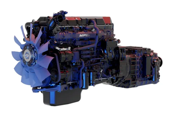 Mack MP13 diesel engine.