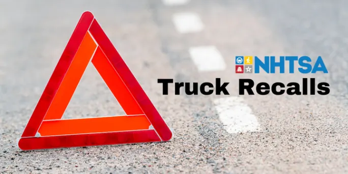 Truck recall graphic.