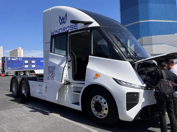 Windrose electric truck. 