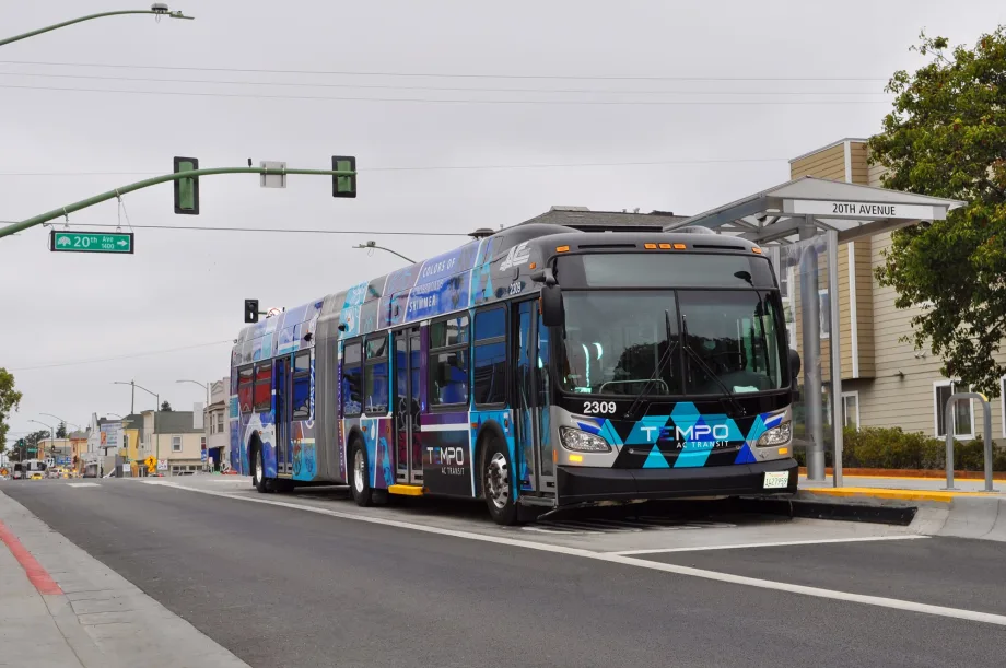 An AC Transit Tempo bus