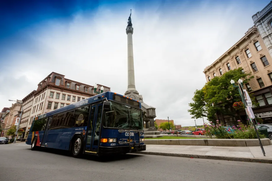 A CDTA bus in service.