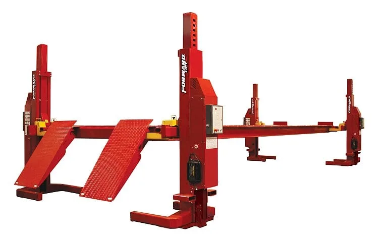 Four-post vehicle lift