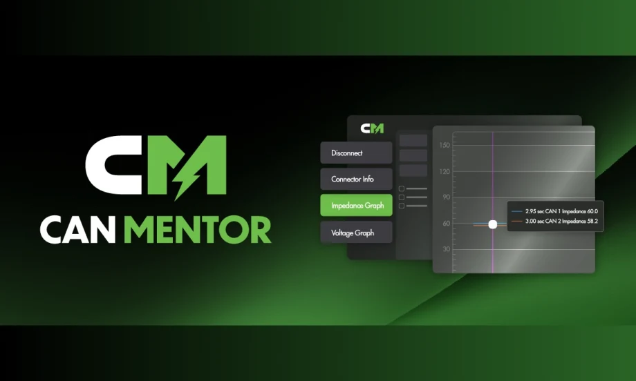 A black and green Noregon CAN Mentor graphic.