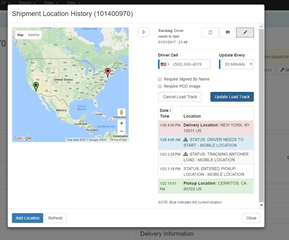 Integration Brings Load Tracking to Efreightsolutions Users