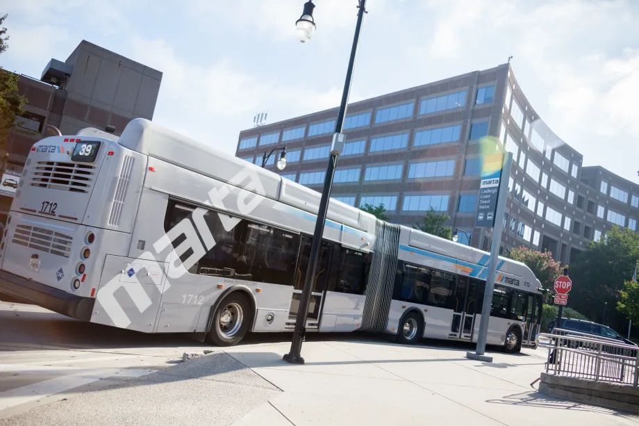 A MARTA articulated BRT bus