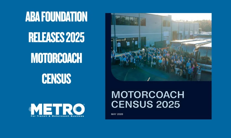 The cover of the ABAF's Motorcoach Census 2025