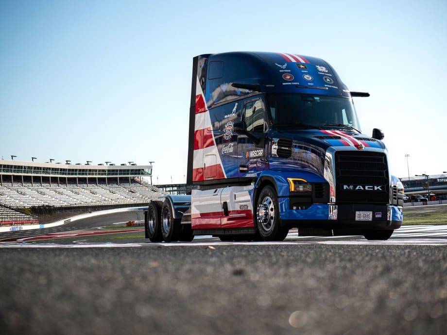 Mack Trucks Pioneer Nascar Salutes truck.