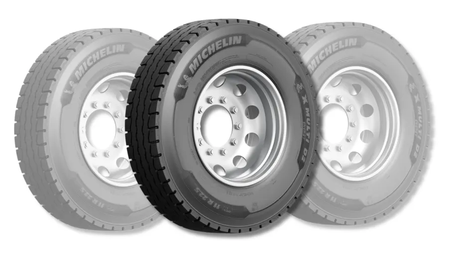 Photo of new Michelin drive tire