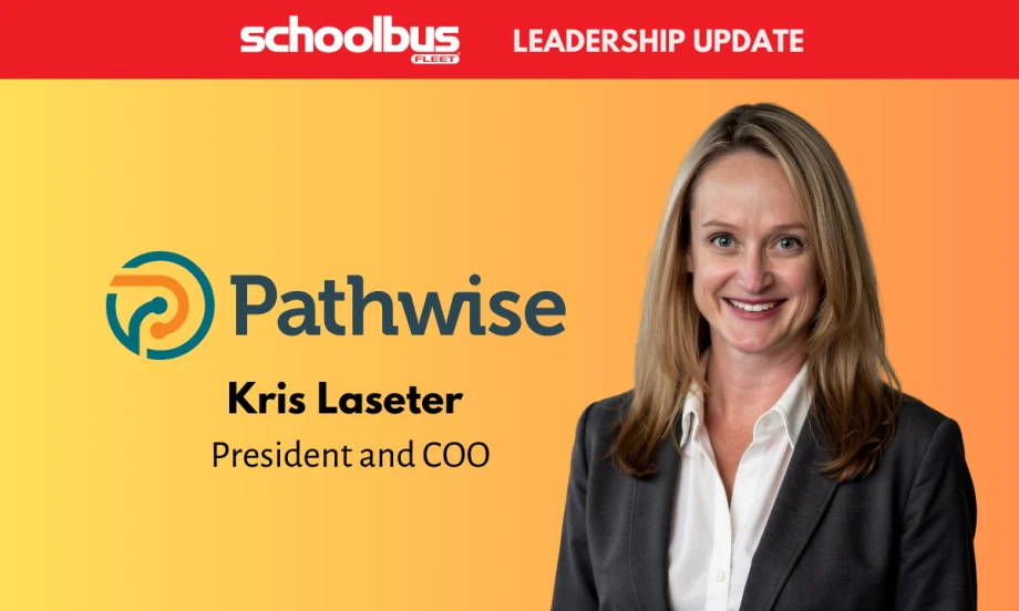 professional headshot of kris laseter against a gradient orange background, the pathwise logo, and text that says "leadership update"