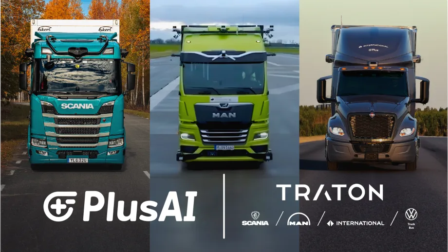 PlusAI, Traton Group autonomous truck partnership.