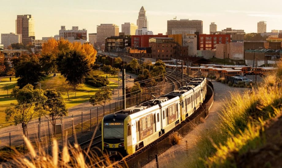 LA Metro rail line.