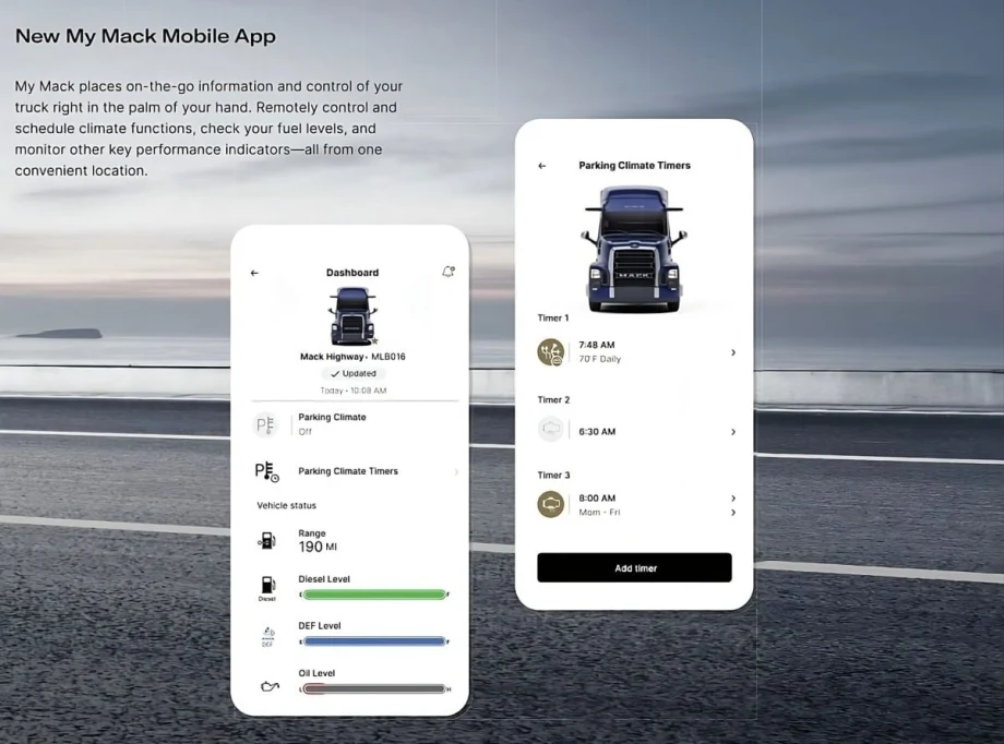 MyMack driver app.