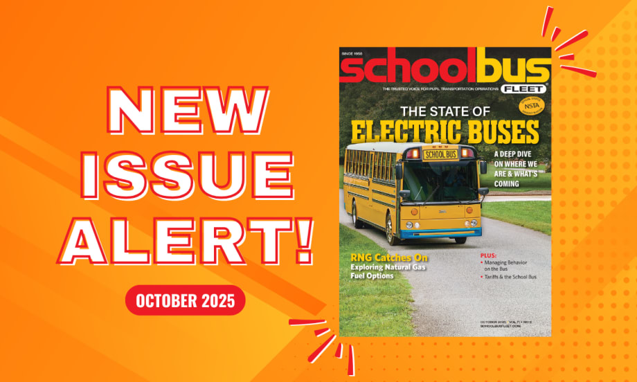 An orange graphic with the October 2025 SBF magazine cover and text reading "New Issue Alert!"