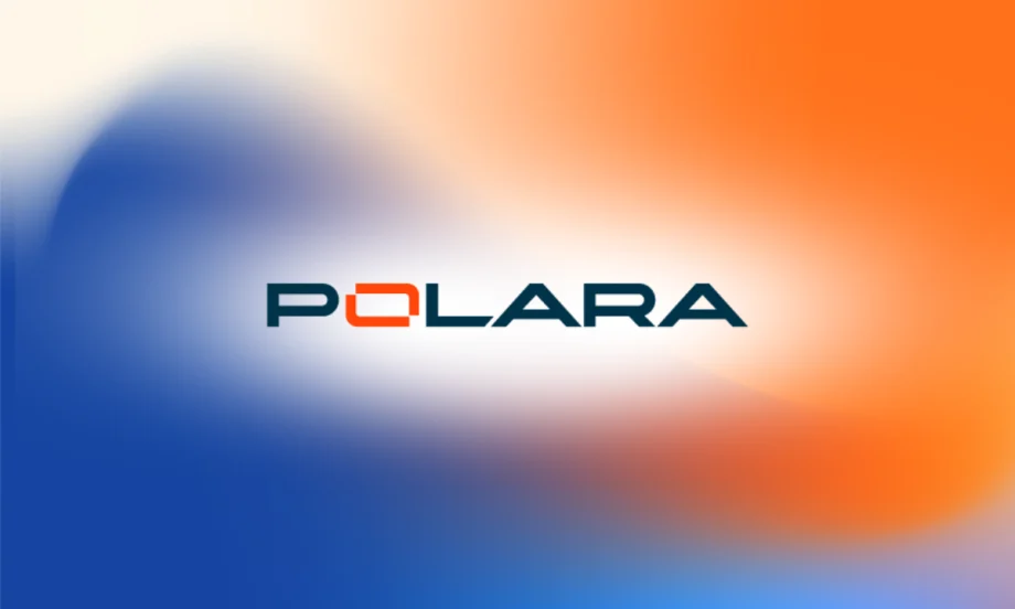 Polara company logo displayed on a blue and orange gradient background following Girardin Energy’s rebrand announcement.