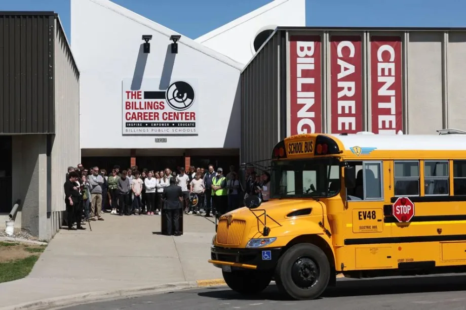 First Student bus in Billings, Montana.
