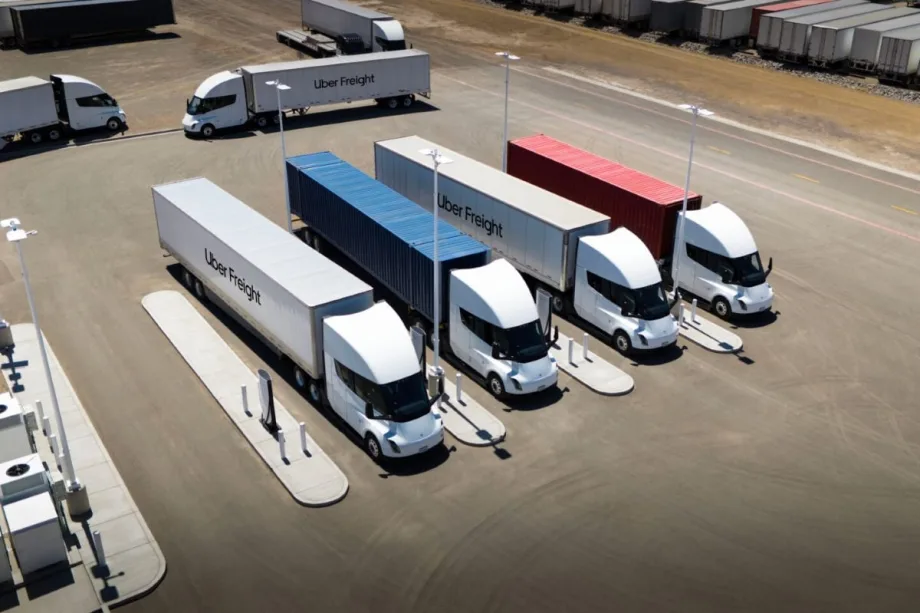 Tesla Semi trucks.