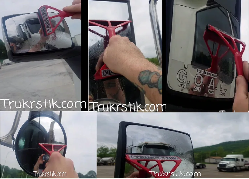 Trukr Stik is a Squeegee for Truck Mirrors