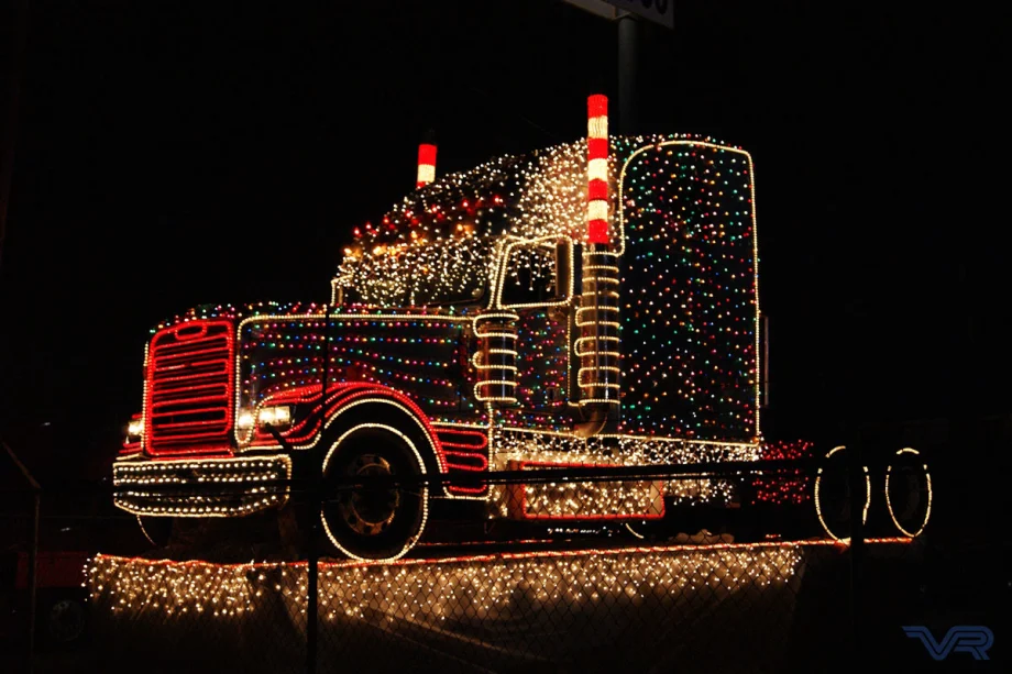 Truckers Help Santa Deliver Christmas