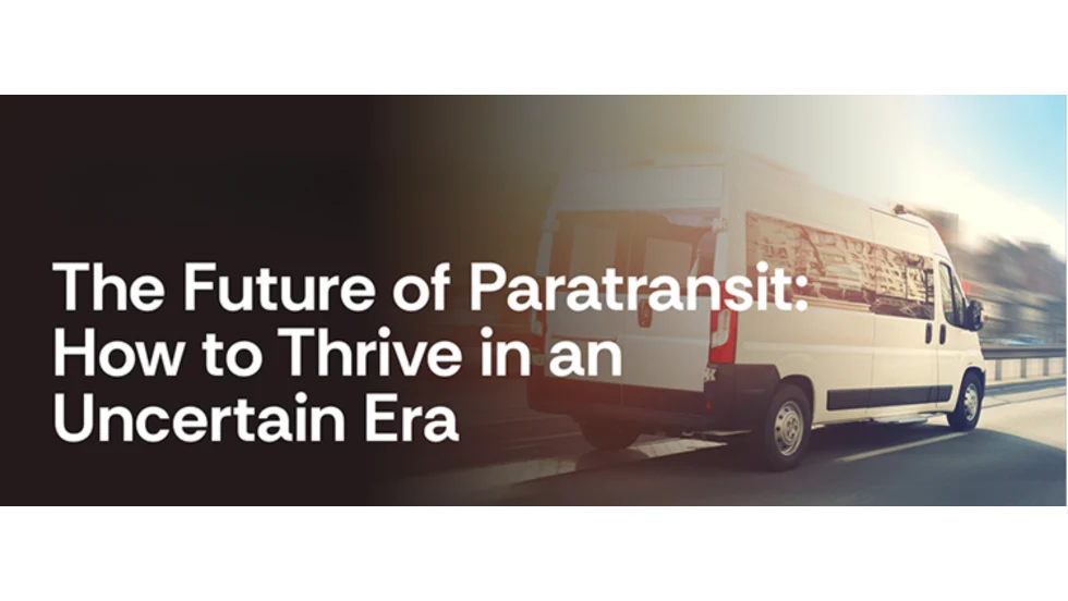 Webinar title over image of a transit van driving down the road