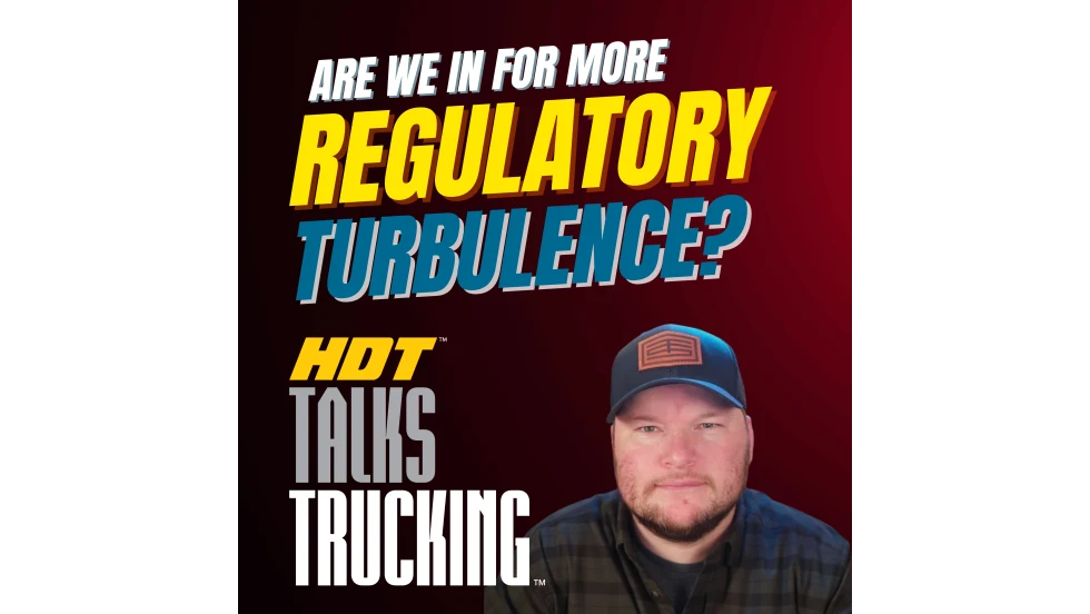 Podcast thumbnail saying "Are we in for more regulatory turbulence?"