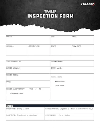 Trailer Inspection Form