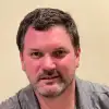 man looking at camera